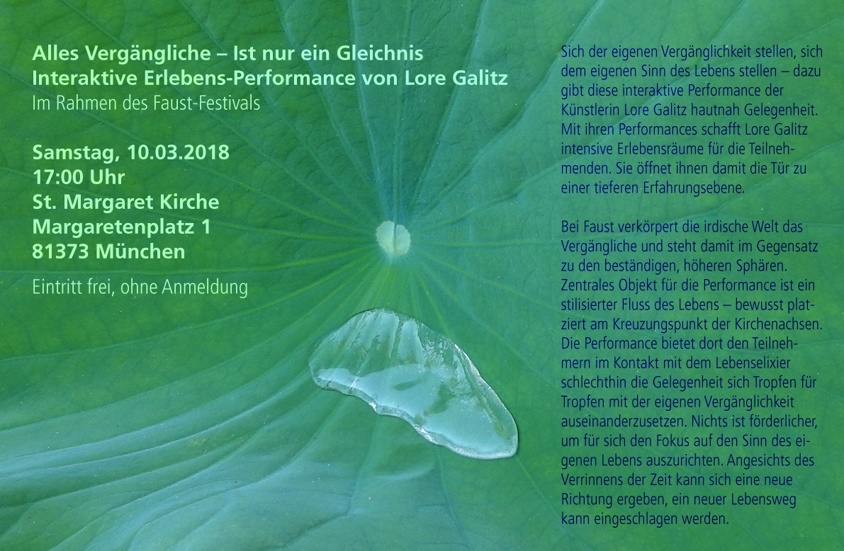 Lore Galitz Faust-Performance mit Text